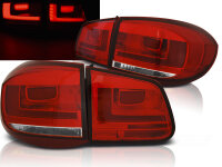 LED R&uuml;ckleuchten Set VW Tiguan BJ 10.07-11 rot / chrome