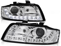 Scheinwerfer Set mit Tagfahrlicht Optik Audi A4 B6 BJ...