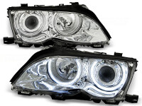 CCFL Angel Eyes Scheinwerfer Set BMW 3er E46 Lim/Kombi BJ...