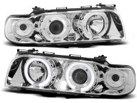 Angel Eyes Xenon Optik Scheinwerfer Set BMW E38 BJ...