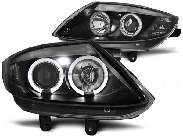 Angel Eyes Scheinwerfer Set BMW Z4 E85/86 BJ 02-08 Klar/Schwarz