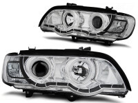 CCFL Angel Eyes Xenon Scheinwerfer Set BMW X5 E53 BJ...