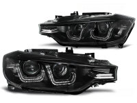 Scheinwerfer Set mit echtem LED Tagfahrlicht BMW F30/31 BJ 10/11-05/15 Schwarz