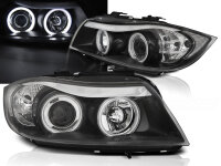 CCFL Angel Eyes Scheinwerfer Set BMW 3er E90/91 BJ 03/05-08/08 Klar/Schwarz