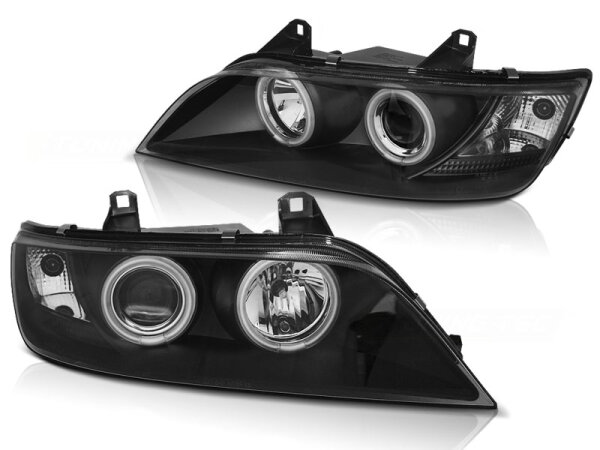 CCFL Angel Eyes Scheinwerfer Set BMW Z3 BJ 01/96-02 Klar/Schwarz