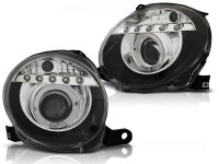 LED Angel Eyes Scheinwerfer Set Fiat 500 BJ 07-15...