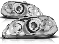 Angel Eyes Scheinwerfer Set Honda Civic BJ 03/99-02/01...