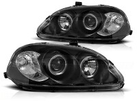 Angel Eyes Scheinwerfer Set Honda Civic BJ 03/99-02/01...