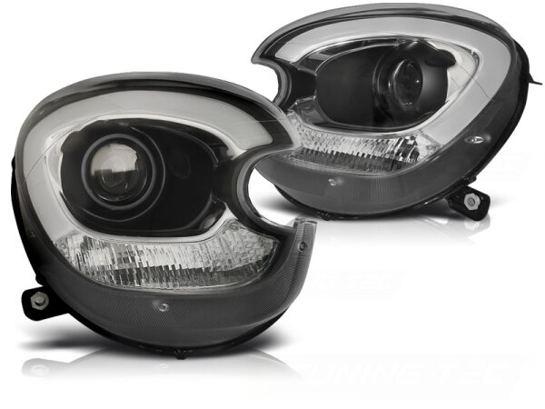 TubeLight Xenon Scheinwerfer Set BMW Mini Countryman R60/61 BJ 10-14 Schwarz