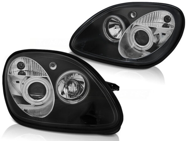 Angel Eyes Scheinwerfer Set Mercedes SLK R170 BJ 04/96-04 Klar/Schwarz