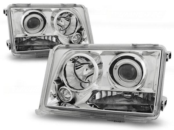 Scheinwerfer Set H7/H1/H1 Mercedes E-Klasse W124 BJ 05/93-06/95 Klar/Chrom