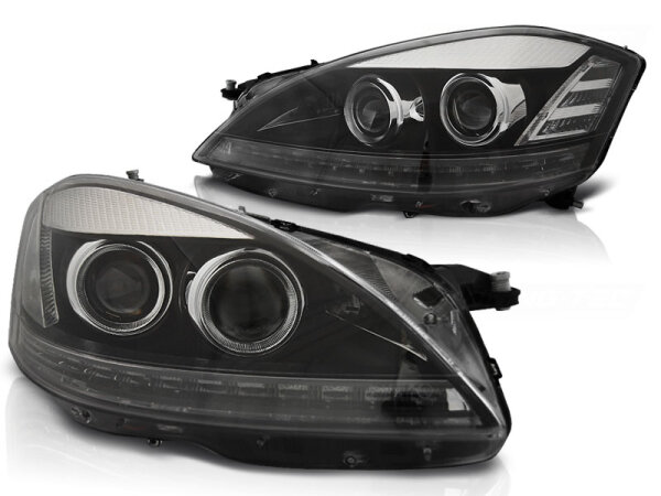 Xenon Scheinwerfer Set Mercedes S-Klasse W221 BJ 05-09 Klar/Schwarz