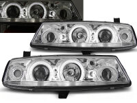 Angel Eyes Scheinwerfer Set Opel Calibra BJ 09/90-06/97 Klar Chrom