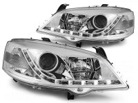Scheinwerfer Set mit Tagfahrlicht Optik Opel Astra G BJ...