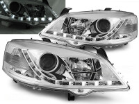 Scheinwerfer Set mit Tagfahrlicht Optik Opel Astra G BJ...