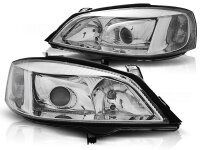Scheinwerfer Set Opel Astra G BJ 09/97-02/04 Klar Chrom