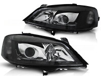 Scheinwerfer Set Opel Astra G BJ 09/97-02/04 Klar Schwarz