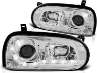 Scheinwerfer Set mit Tagfahrlicht Optik VW Golf III BJ...