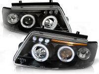 Angel Eyes Scheinwerfer Set VW Passat 3B BJ 11/96-08/00 Klar Schwarz