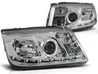Scheinwerfer Set mit Tagfahrlicht Optik VW Bora BJ...