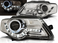 Tagfahrlichtoptik Scheinwerfer Set VW Passat B6 3C BJ...