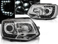 Scheinwerfer Set mit echtem Tagfahrlicht VW T5 Facelift...