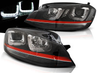 LED U-Type Scheinwerfer Set mit echtem TFL VW Golf VII BJ...