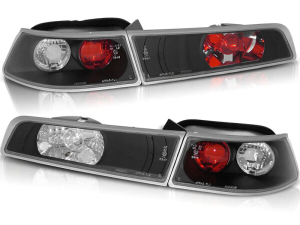Rückleuchten Set Alfa Romeo 145 BJ 07.94-12.00 Klarglas / Schwarz