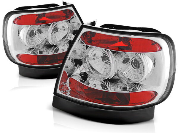 Rückleuchten Set Audi A4 BJ 11.94-09.00 Klarglas / Chrome
