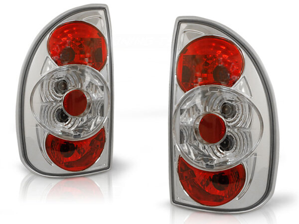 Rückleuchten Set Opel Corsa B Hatchback BJ 02.93-10.00 Klarglas / Chrome 5D