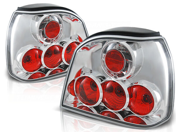 Rückleuchten Set Volkswagen Golf III BJ 09.91-08.97 Klarglas / Chrome