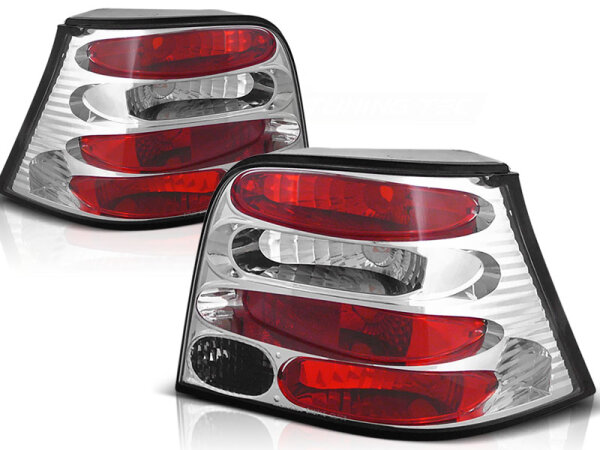Rückleuchten Set Volkswagen Golf IV Hatchback BJ 04.97-09.03 Klarglas / Chrome