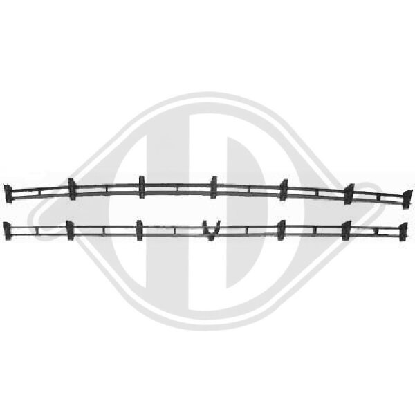 Lüftungsgitter, Stoßfänger mitte für OPEL ASTRA G CC (T98)