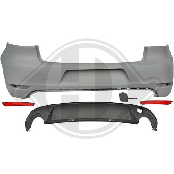Stoßstange hinten für VW GOLF VI (5K1)