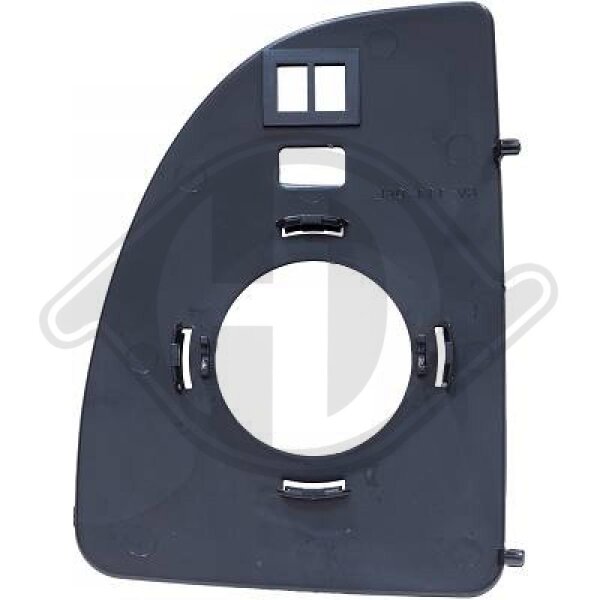 Spiegelglas, Außenspiegel rechts für PEUGEOT BOXER Bus (244, Z_)