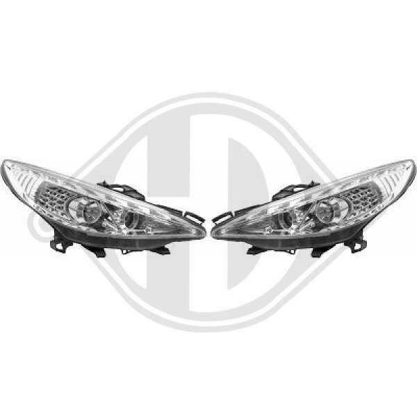 Scheinwerfer Set  für PEUGEOT 207 (WA_, WC_)