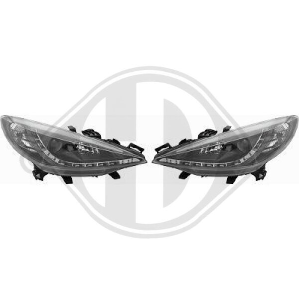 Scheinwerfer Set  für PEUGEOT 207 (WA_, WC_)