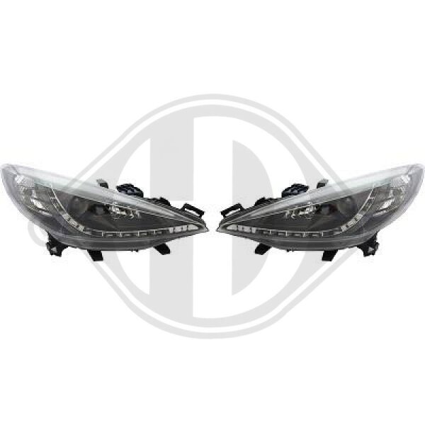 Scheinwerfer Set  für PEUGEOT 207 (WA_, WC_)