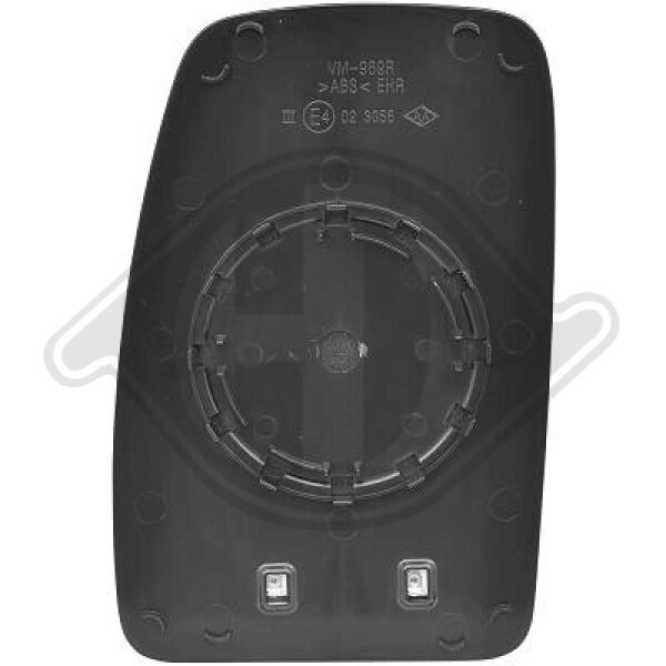 Spiegelglas, Außenspiegel rechts für OPEL MOVANO A Bus (X70)