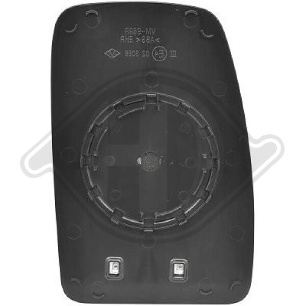 Spiegelglas, Außenspiegel links für OPEL MOVANO A Bus (X70)