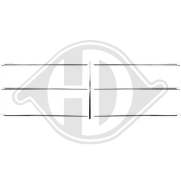 Zier-/Schutzleistensatz, Kühlergitter für MERCEDES-BENZ S-CLASS (W126)