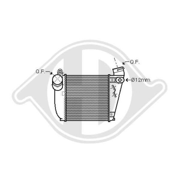 Ladeluftkühler für VW GOLF IV (1J1)