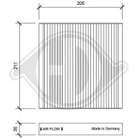 Filter, Innenraumluft für HONDA JAZZ III (GE_, GG_,...