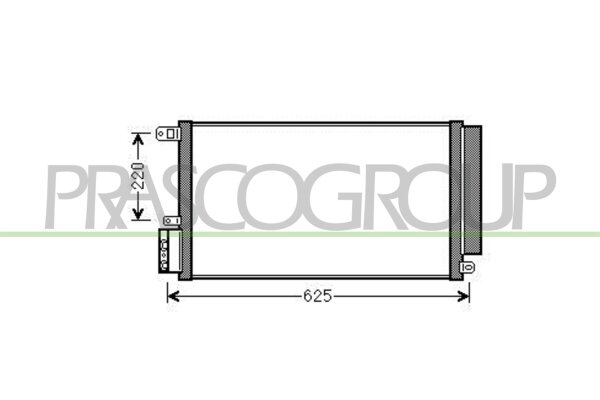 Kondensator, Klimaanlage für FIAT DOBLO Pritsche/Fahrgestell (263_)