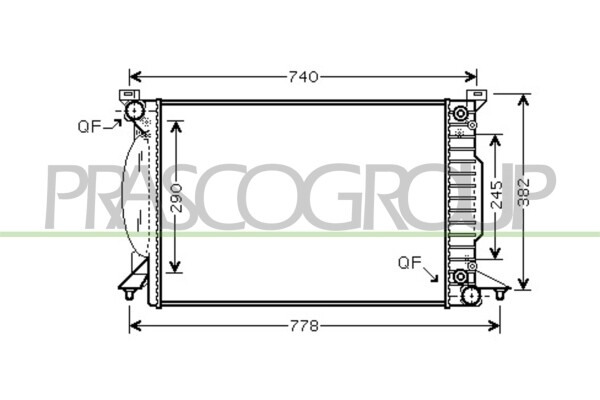 Kühler, Motorkühlung für AUDI A4 B6 (8E2)