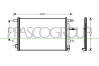 Kondensator, Klimaanlage f&uuml;r AUDI A4 B6 (8E2)