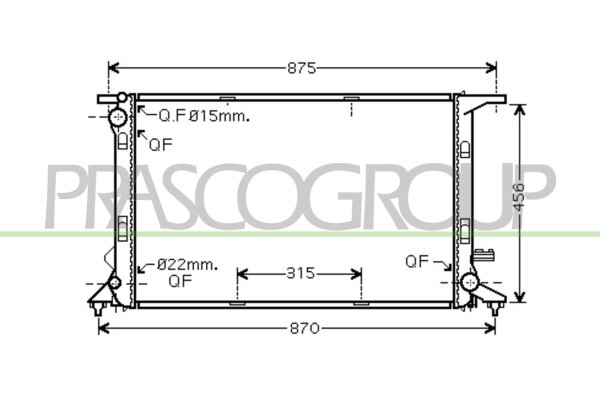 Kühler, Motorkühlung mitte für AUDI A7 Sportback (4GA, 4GF)
