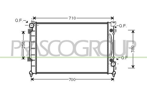 Kühler, Motorkühlung für AUDI A6 C5 (4B2)