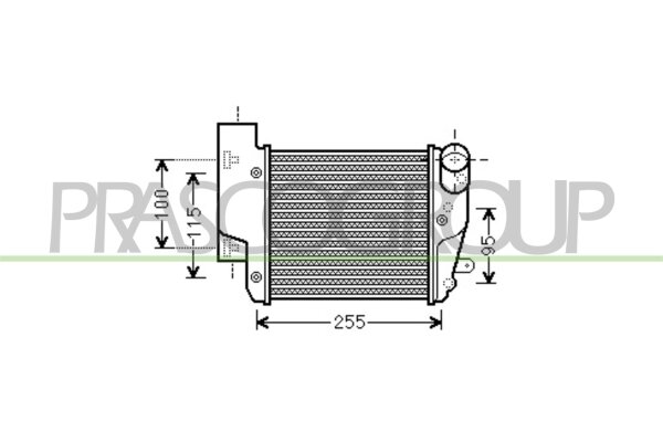 Ladeluftkühler rechts für AUDI A6 C6 (4F2)