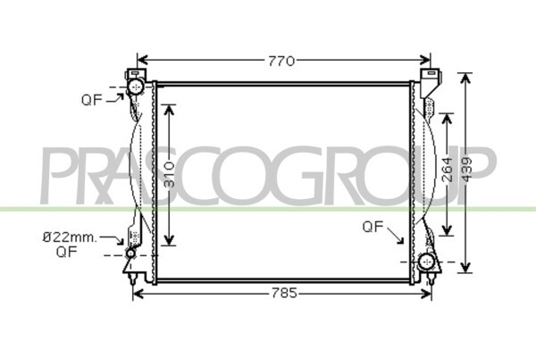 Kühler, Motorkühlung für AUDI A6 C6 (4F2)